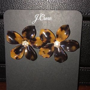 J. Crew Turquoise Flower Earrings